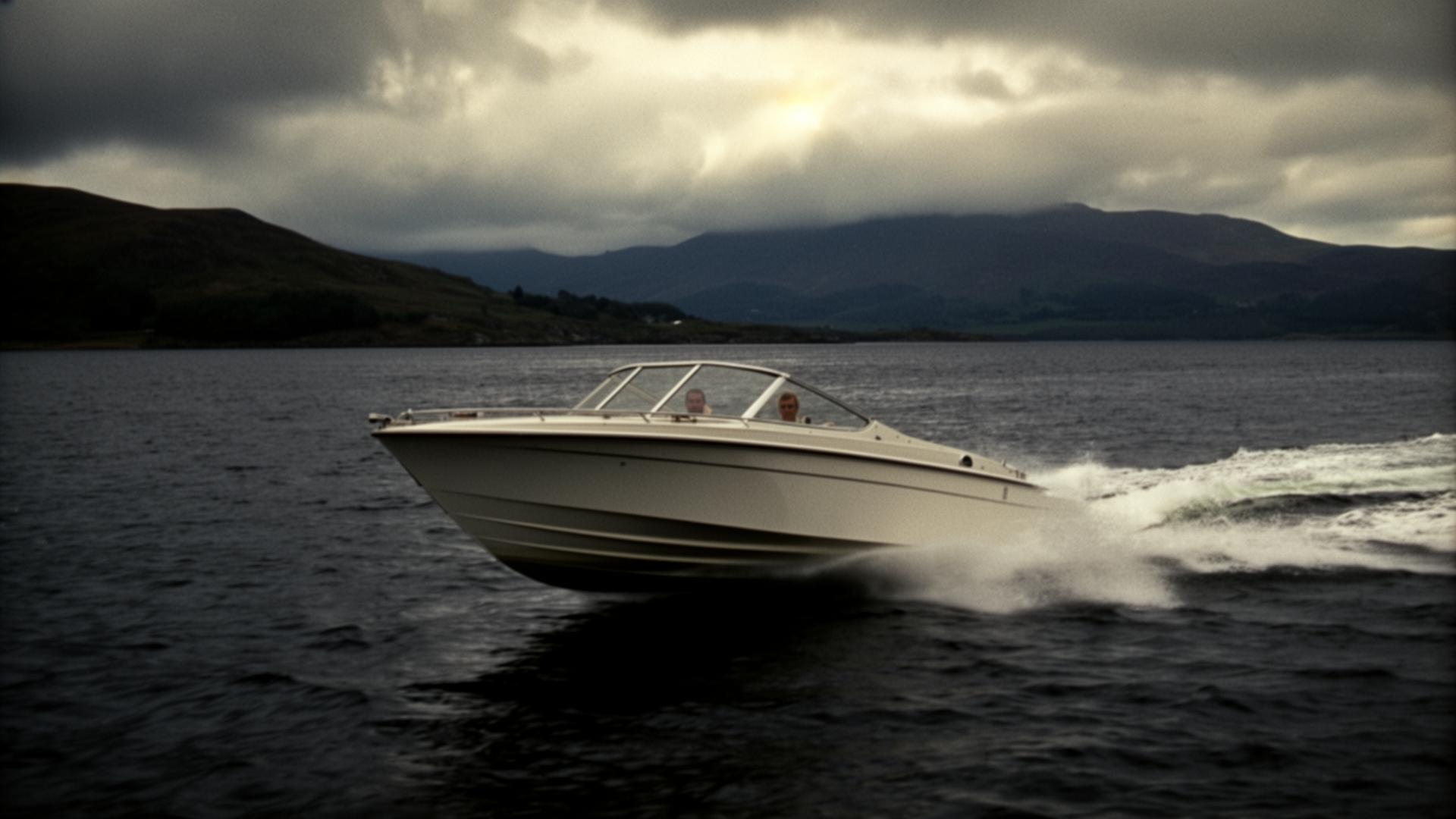 Speedboat on Gare Loch — The Spy Who Loved Me (1977)